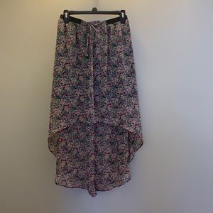 Princess Vera Wang High-Low Floral Skirt Junior S Like new